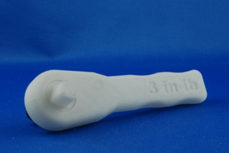chiave stampata in 3d primo oggetto stampato in 3d sulla iss realizzato con filamento glass fiber