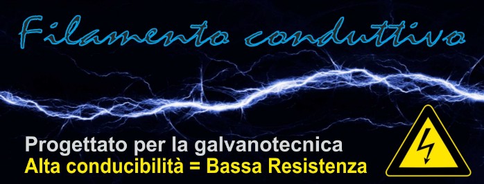 Filamento 3d conduttivo Stampa 3d galvanotecnica